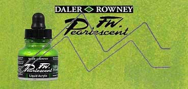 DALER ROWNEY FW ARTISTS INK PEARL MACAW GREEN NO. 115
