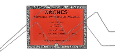 ARCHES WATERCOLOUR PAD ROUGH 300 G 20 SHEETS (GLUED 4 SIDES)