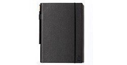 BLACKWING SLATE TACCUINO NERO LISCIO + MATITA BLACKWING MATTE