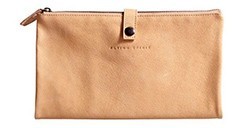 CLAIREFONTAINE FLYING SPIRIT ASTUCCIO IN PELLE DI PECORA - 2 SCOMPARTO - BEIGE
