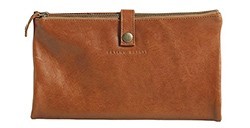 CLAIREFONTAINE FLYING SPIRIT ASTUCCIO IN PELLE DI PECORA - 2 SCOMPARTO - MARRONE