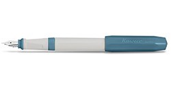 KAWECO PLUMA ESTILOGRÁFICA PERKEO GRIS CLARO Y AZUL M