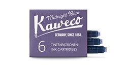 KAWECO INK CARTRIDGES MIDNIGHT BLUE