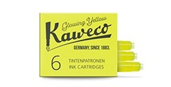 KAWECO INK CARTRIDGES GLOWING YELLOW