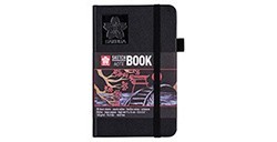 SAKURA SKETCHBOOK CARTA NERA 9 X 14 CM 140 G