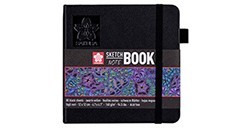 SAKURA SKETCHBOOK CARTA NERA 12 X 12 CM 140 G