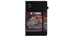 SAKURA SKETCHBOOK SCHWARZ PAPIER 13 X 21 CM 140 G