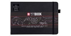 SAKURA SKETCHBOOK CARTA NERA 21 X 15 CM 140 G