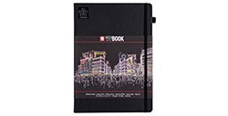 SAKURA SKETCHBOOK SCHWARZ PAPIER 21 X 30 CM 140 G