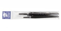 TALENS GUM SHAPER SET 3 PENNELLI BIANCHI - TONDO N. 2 - ANGOLARE N. 6 - PIATTO N. 10