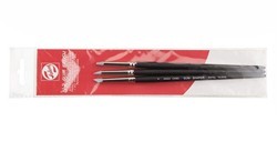 TALENS GUM SHAPER SET 3 PENNELLI GRIGI - TONDO N. 2 - ANGOLARE N. 6 - PIATTO N. 10