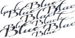 WINSOR & NEWTON ENCRE CALLIGRAPHIE BLEU NOIR Nº 034