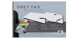 NEW WAVE GREY PAD RECTANGULAR PAPER PALETTE - TAVOLOZZA DI CARTA GRIGIA 50 FOGLI