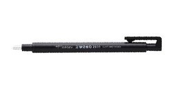 TOMBOW MONO ZERO ERASER PEN ROUND TIP BLACK BARREL
