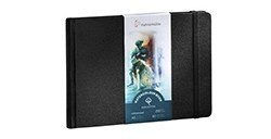 HAHNEMÜHLE WATERCOLOUR BOOK TACCUINO PER ACQUERELLO 100% COTONE 250 G 30 FOGLI - FORMATO ORIZZONTALE