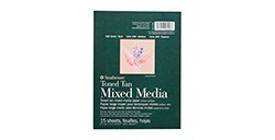 STRATHMORE RECYCLED TONED BLOCCO COLLATO MIXED MEDIA 300 G BRONZATO 15 FOGLI