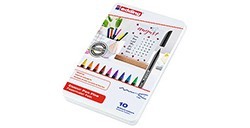 EDDING 1200 PENNARELLI PUNTA TONDA FINE SCATOLA METALLO COLORI ASSORTITI - 10 UNITÀ