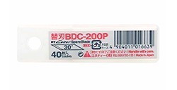 NT CUTTER BDC-200P LAME DI RICAMBIO DI PRECISIONE DA 4 MM - 30 GRADI - DISPENSER 40 LAME
