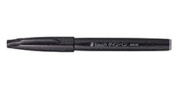 PENTEL TOUCH SIGN PEN PENNARELLO PUNTA PENNELLO - NERO