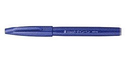 PENTEL TOUCH SIGN PEN PENNARELLO PUNTA PENNELLO - BLU