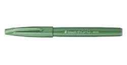 PENTEL TOUCH SIGN BRUSH PEN GREEN