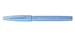 PENTEL TOUCH SIGN PEN PENNARELLO PUNTA PENNELLO - BLU CHIARO