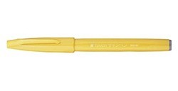 PENTEL TOUCH SIGN PEN PENNARELLO PUNTA PENNELLO - GIALLO
