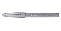 PENTEL TOUCH SIGN PEN PINSELSPITZE GREY