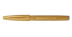 PENTEL TOUCH SIGN PEN PENNARELLO PUNTA PENNELLO - BEIGE