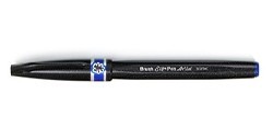 PENTEL BRUSH SIGN PEN ARTIST PENNARELLO PUNTA PENNELLO - BLU