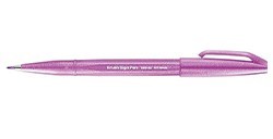 PENTEL BRUSH SIGN PEN TOUCH PASTEL PENNARELLO PUNTA A PENNELLO ROSA VIOLETTO P2