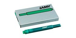 CONFEZIONE DA 5 CARTUCCE PER PENNA STILOGRAFICA LAMY - COLORE VERDE