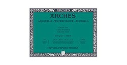ARCHES BLOCCO PER ACQUERELLO GRANA FINE 640 G 10 FOGLI (COLLATO 4 LATI)