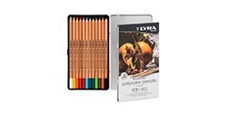 LYRA REMBRANDT POLYCOLOR ASTUCCIO METALLO 12 MATITE COLORATE ASSORTITE