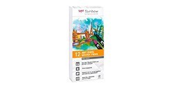 TOMBOW DUAL BRUSH SET 12 PENNARELLI A DOPPIA PUNTA CON PENNELLO - GAMMA DI GRIGI ABT-12P-3