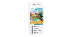TOMBOW DUAL BRUSH SET 12 PENNARELLI A DOPPIA PUNTA CON PENNELLO - COLORI PRIMARI ABT-12P-1