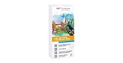 TOMBOW DUAL BRUSH SET 18 PENNARELLI A DOPPIA PUNTA CON PENNELLO - COLORI PRIMARI ABT-18P-1