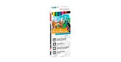 TOMBOW DUAL BRUSH SET 6 PENNARELLI A DOPPIA PUNTA CON PENNELLO - COLORI PRIMARI ABT-6P-1