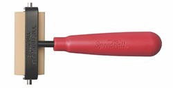 SPEEDBALL RULLO INCHIOSTRATORE IN GOMMA MORBIDA SU ANIMA IN METALLO - SUPPORTO IN ACCIAIO E MANICO IN PLASTICA N. 72
