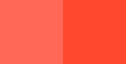 DALER ROWNEY AQUAFINE 2 HALF PANS VERMILION (HUE) / CADMIUM RED (HUE) NO. 4