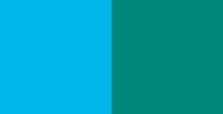 DALER ROWNEY AQUAFINE 2 MEDIOS GODETS CERULEAN BLUE / TRANSPARENT TURQUOISE Nº 13