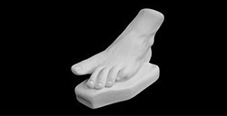 PLASTER BUST FOOT