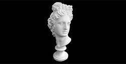 BUSTO IN GESSO APOLLO