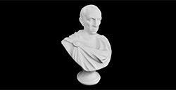 BUSTO IN GESSO GIULIO CESARE