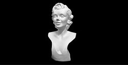 BUSTE EN PLÂTRE MARILYN MONROE