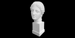 PLASTER BUST MILO FACE