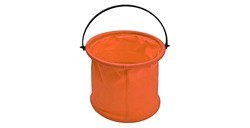 RAW ART MATERIALS CUBO NARANJA LIMPIAPINCELES PLEGABLE CON SEPARADOR INTERIOR