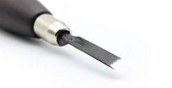 REIG GOUGE POUR SCULPTURE AVEC MANCHE EN BOIS - CISEAU 5 MM DE LARGE