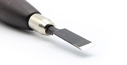 REIG GOUGE POUR SCULPTURE AVEC MANCHE EN BOIS - CISEAU 10 MM DE LARGE