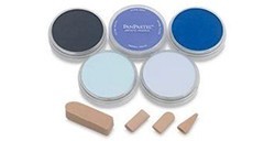 PANPASTEL SET 5 COLORI - TONI DI BLU + ACCESSORI